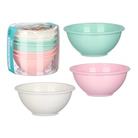 Bol de 11,5 cm de colores surtidos - 6 unidades