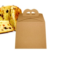 Caja de 21,5 x 21,5 x 19,5 cm para Panettone kraft