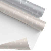 Papel de regalo de felicidades de 2 x 0,70 m - 1 unidad