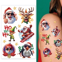 Tatuajes temporales navideños divetidos