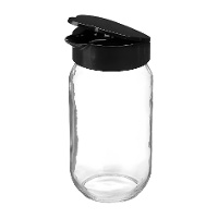 Tarro de 1 L con dosificador negro