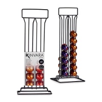 Dispensador para cápsulas de café de acero negro