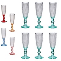 Copa de 180 ml para cava con puntos - 6 unidades