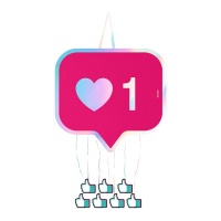 Piñata de likes de 45,5 x 42,5 cm - 1 unidad