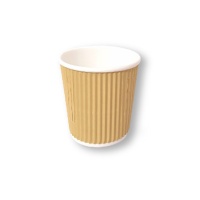 Vasos de 120 ml de cartón ondulado - 10 unidades
