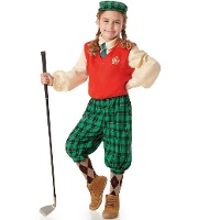 Disfraz de jugador de golf para niña