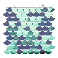 Cortina decorativa Escamas Metalizadas de 30 x 30 cm - 1 unidad