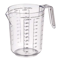 Jarra medidora de 1 L transparente