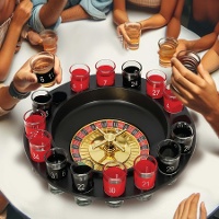 Juego de ruleta con chupitos