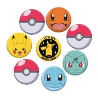 Chapas de Pokemon - 8 unidades