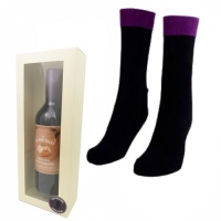 Calcetines con forma de botella de vino - 1 par