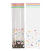 Bolsas para dulces de flores y huevos - 10 unidades