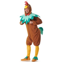 Disfraz de gallina marrón para hombre