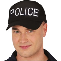 Gorra de policía negra
