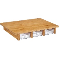 Tabla de cortar con 3 compartimentos
