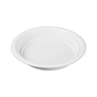 Platos de 20,5 cm de plástico hondos - 25 unidades