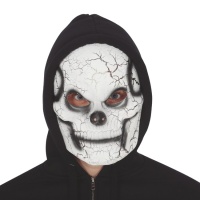 Máscara de calavera agrietada