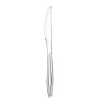 Cuchillos de 20 cm de plástico transparente - 12 unidades
