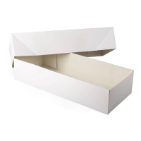 Caja de 43 x 18 x 9,5 cm para brazo de gitano blanca