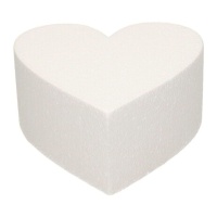 Corazón de corcho de 15 x 7 x 7 cm