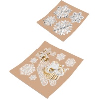 Decoración adhesiva para ventana metalizadas - 1 lámina