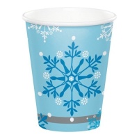 Vasos de 250 ml de Snow Princess - 8 unidades