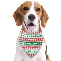 Pañuelo de Navidad rojo y verde para mascotas