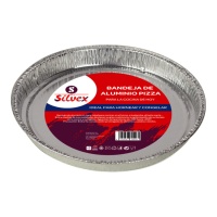 Envase de 25 x 2,5 cm desechable para pizza - 2 unidades
