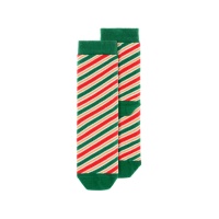 Calcetines a rayas navideños infantiles - 1 par