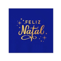 Servilletas de 12,5 x 12,5 cm de Feliz Natal - 30 unidades