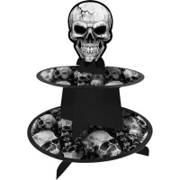 Soporte para cupcakes de Calaveras de 30 x 40 cm