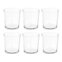 Vaso de 370 ml recto para agua - 6 unidades