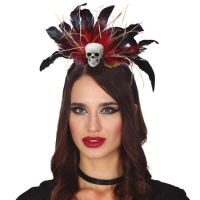 Diadema de calavera vudú
