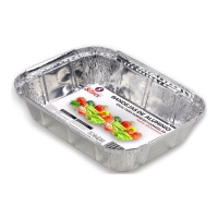 Envase de 19,2 x 14,2 x 4,2 cm desechable rectangular - 3 unidades