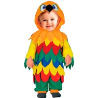 Disfraz de loro colorido para bebé