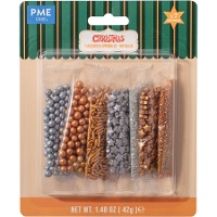 Kit de sprinkles metálicos 7 surtidos - PME - 42 gr