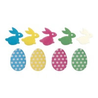 Obleas de conejo y huevo de Pascua - Dekora - 200 unidades