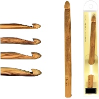 Agujas de ganchillo de 8 a 12 mm bambú - Nadel - 1 unidad