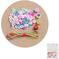 Set para hacer pulsera de corazones con cuerdas