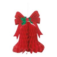 Colgante decorativo campana navideña de 39,37 cm - 1 unidad