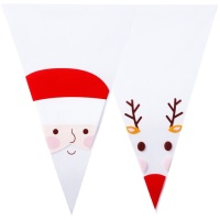 Manga pastelera de 30 cm desechable navideñas - PME - 12 unidades