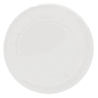Platos de 23 cm de cartón blanco - 25 unidades