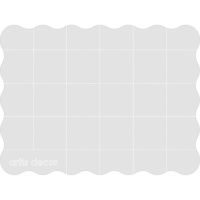 Base acrílica para sellos ergonómica cuadriculada de 12 x 9 x 0,8 cm - Artis decor