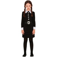 Disfraz de niña de familia gótica infantil