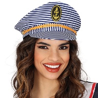 Gorra de capitán con rayas