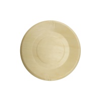 Platos de 21 cm de madera - 4 unidades