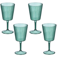 Copa de 400 ml de plástico de rayas - 4 unidades