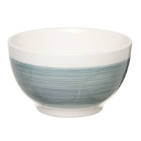 Bol de 14,2 cm azul con franja blanca