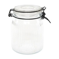 Tarro de 1 L con tapa de cristal