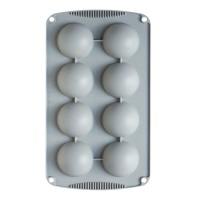 Molde para cake pops de silicona de 6 cm - Decora - 8 cavidades
